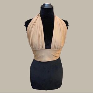 Y2K Stretch Halter Crop Top